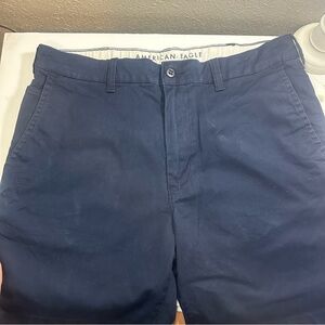 American Eagle Outfitters Navy Shorts with Interior Contrast
